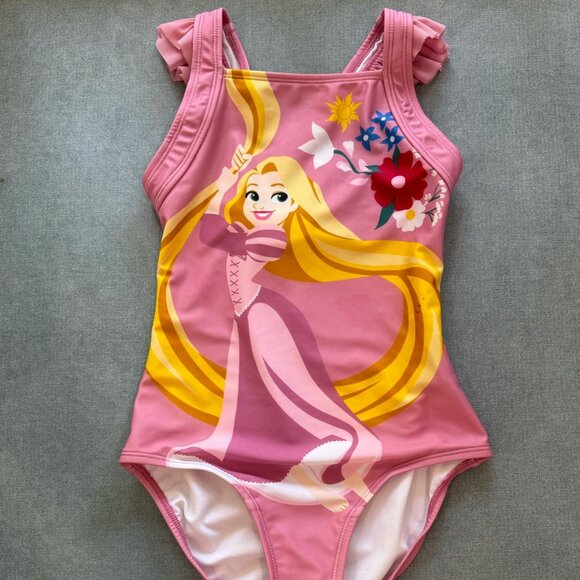NEW NWT Disney Rapunzel Punzie Swim One Piece Hanna Andersson Size 10